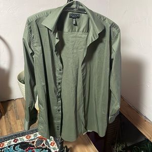 🔴Alfani medium regular fit button up